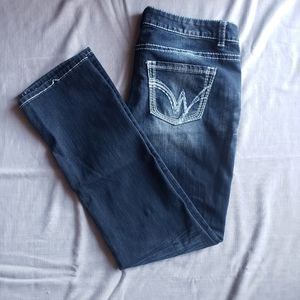 Warehouse One Straight Leg Jeans Indigo Wash
